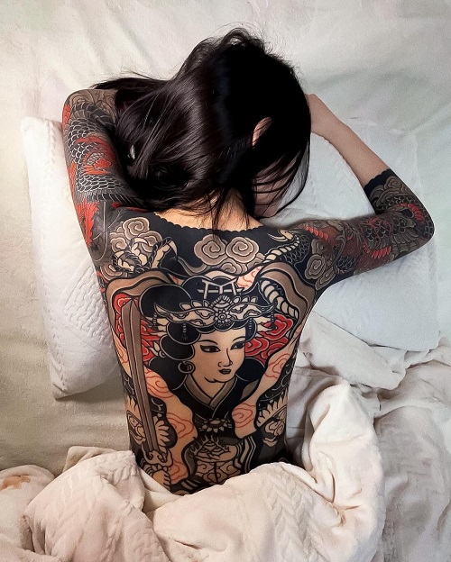 Unique Geisha Tattoo 2