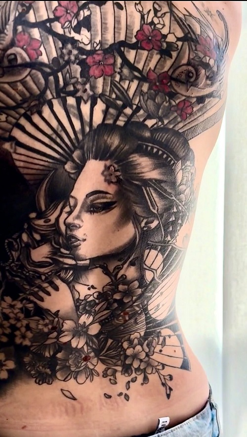 Traditional Geisha Tattoo 4