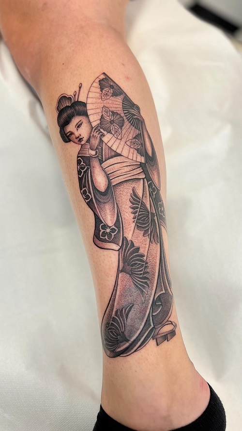 Traditional Geisha Tattoo 3