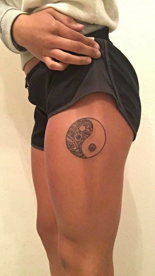 fancy Yin Yang Tattoo 1