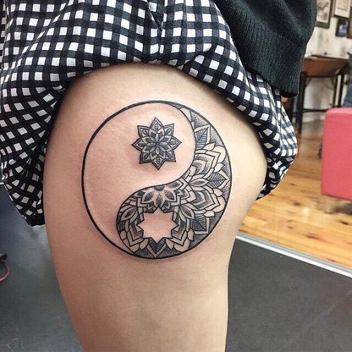 fancy Yin Yang Tattoo 2