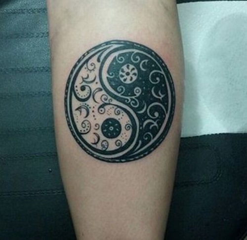 Yin Yang with Intricate Designs