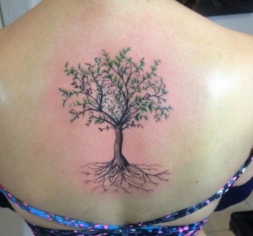 Oak Tree Tattoo realistic 1