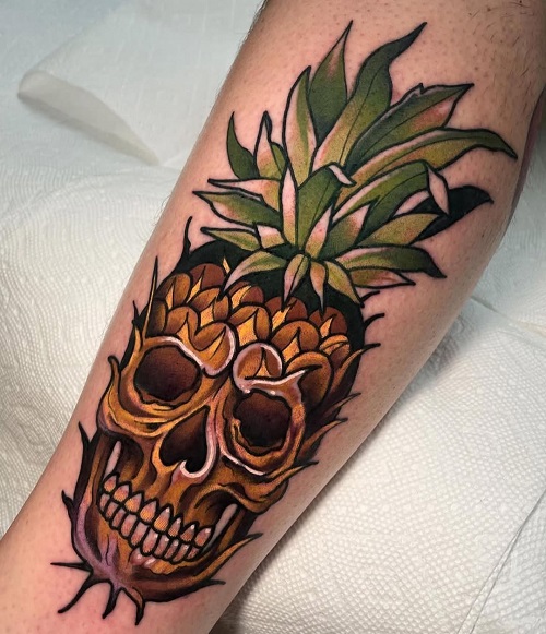 pineapple tattoo  3