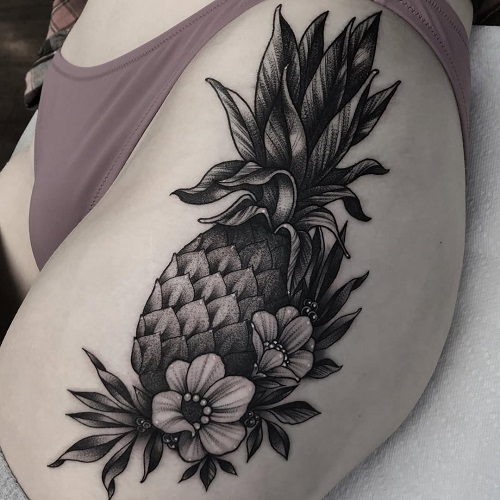 pineapple tattoo  22