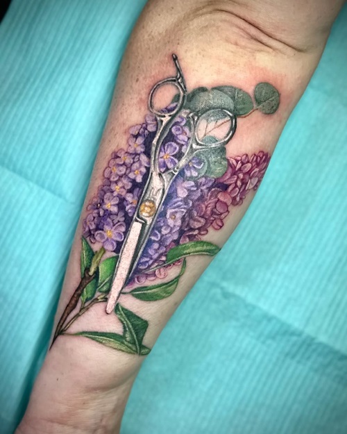 Flowers and Scissors