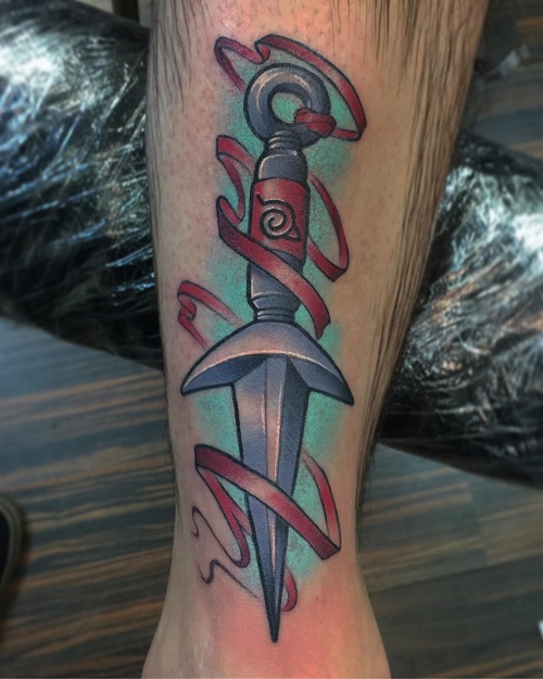 Samurai Kunai Blade Ink