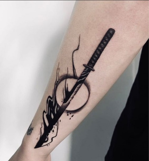 Samurai Sword Tattoo Desings 1