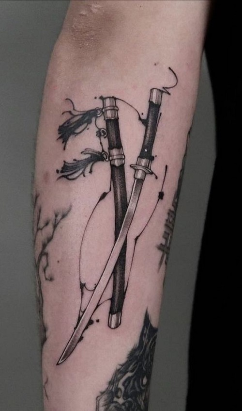 Samurai Sword Tattoo Desings 2