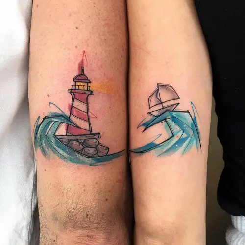 Creative and Meaningful Couple Tattoos 22