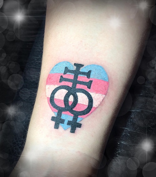 trending Transgender Flag Tattoos 1