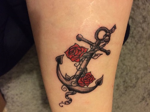 Top Anchor Tattoos Ideas 4