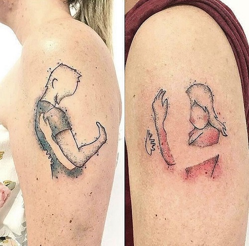 Top Romantic Matching Tattoos for Couples 4