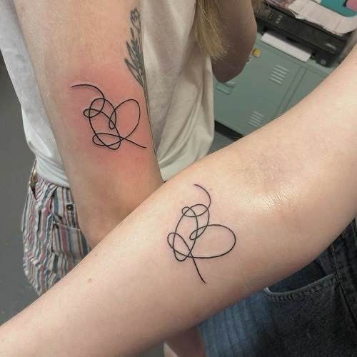 Trending Romantic Matching Tattoos for Couples 4