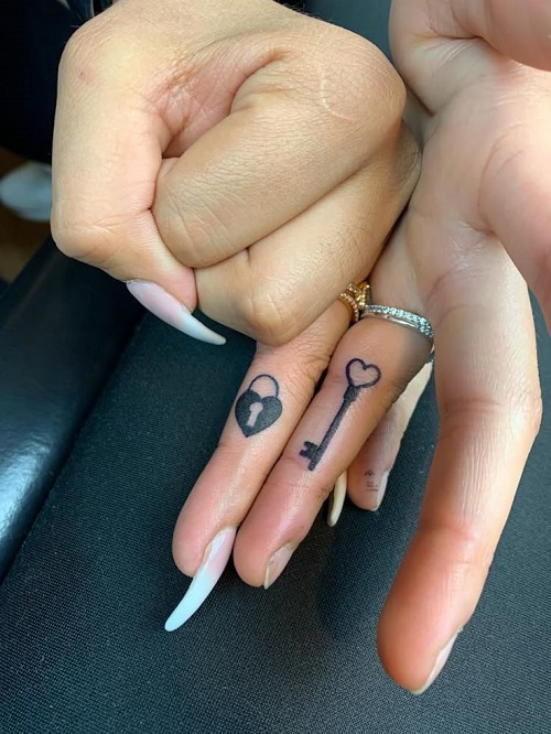 Romantic Matching Tattoos for Couples 4