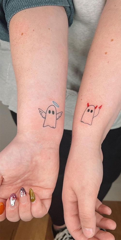 Romantic Matching Tattoos for Couples 5