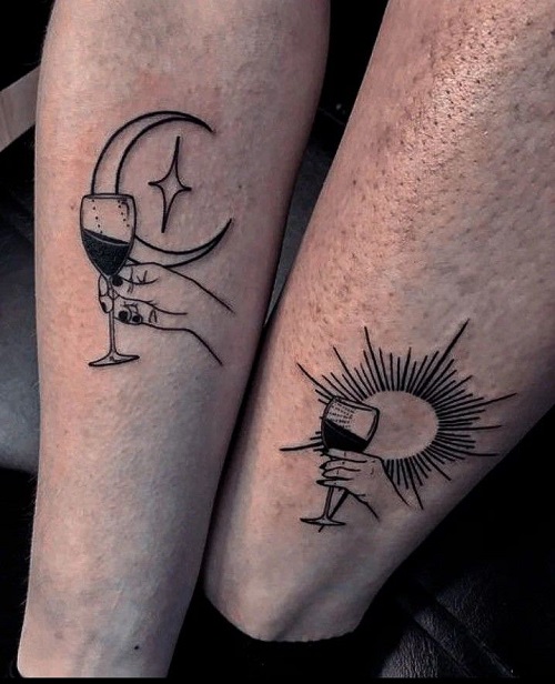 Trending Romantic Matching Tattoos for Couples 5