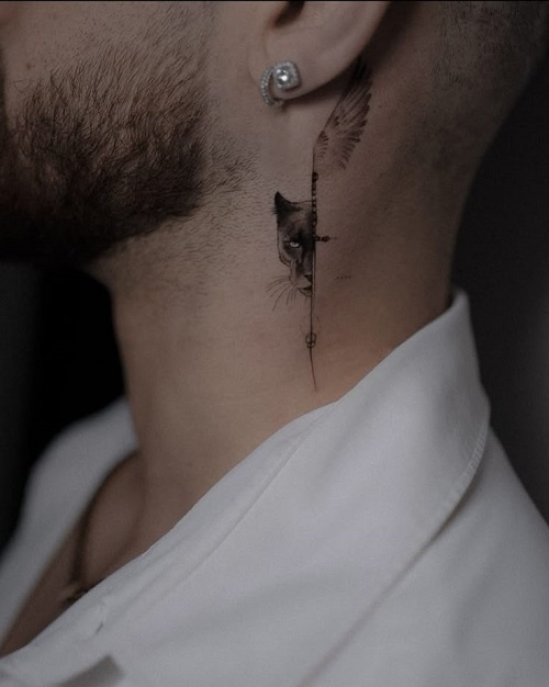 subtle neck tattoo ideas