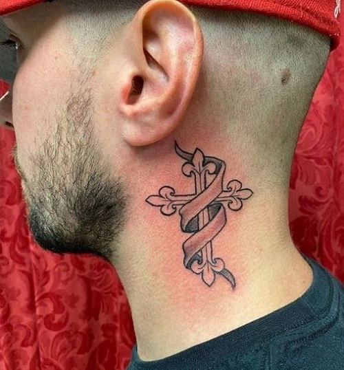 subtle neck tattoos ideas