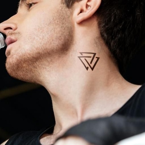 three triangles trending tattoo for men