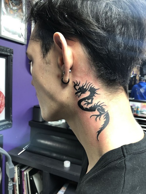 dragon style tattoo for men