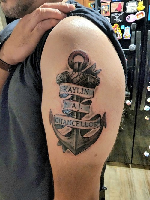 Unique Upper Arm Tattoos for Men 2