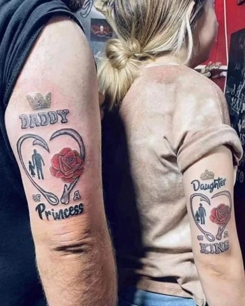 Best Father-Daughter Tattoo Ideas 7