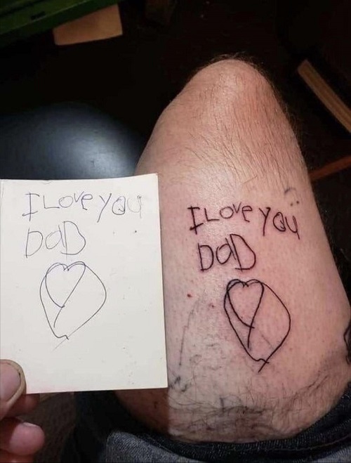 New Father-Daughter Tattoo Ideas 2