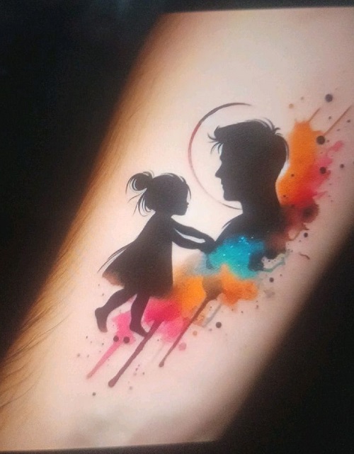 New Father-Daughter Tattoo Ideas 6