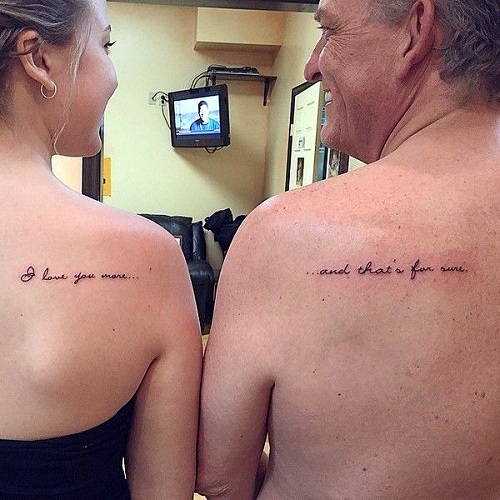 Stunning Father-Daughter Bond Tattoo 2