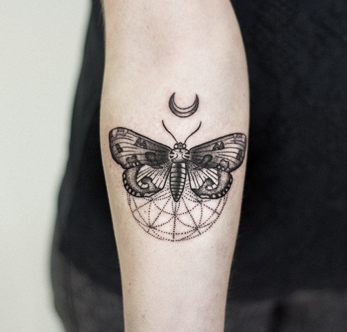 Luna Moth Tattoo unique ideas