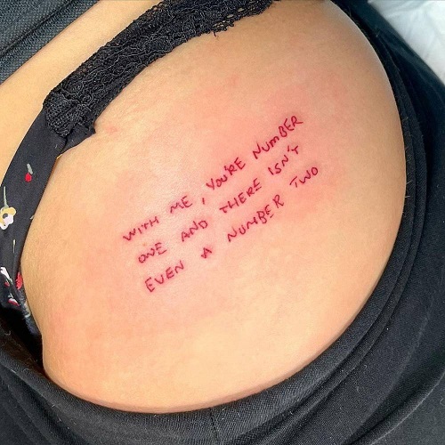 Stunning Love Quotes Tattoo 4