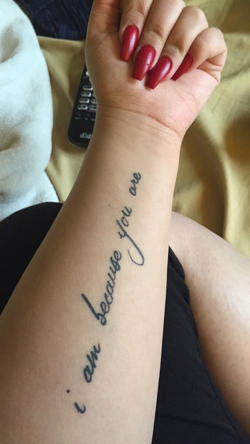 Stunning Love Quotes Tattoo 3