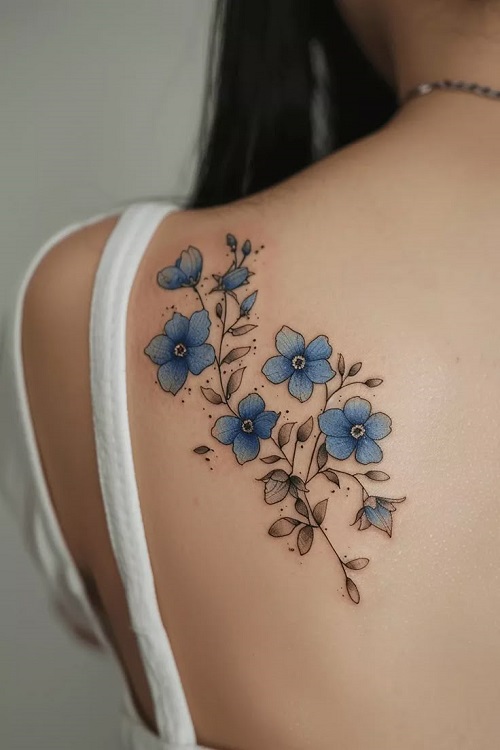 Easy and Cute Flower Tattoos 4