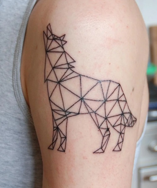Hand Geometric Tattoos Design 3