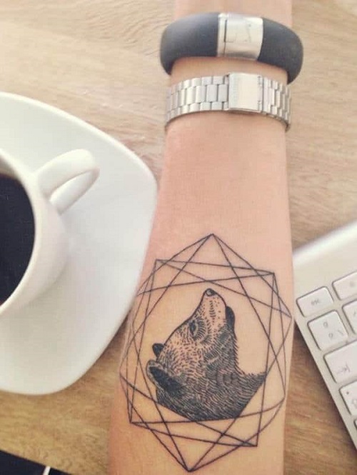 Shoulder Geometric Tattoos Design 2