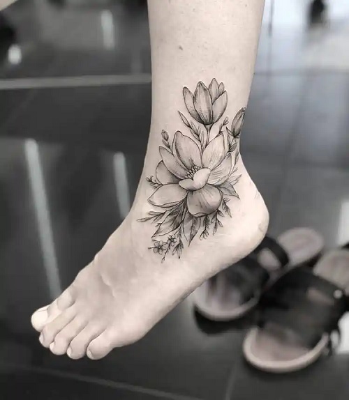 Colorful Spring Flower Tattoos 5