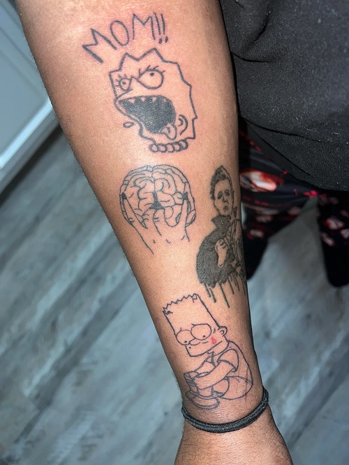 leg Patchwork Tattoo 4