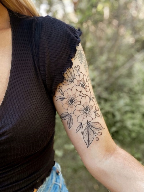 Stunning Flower Tattoos 4