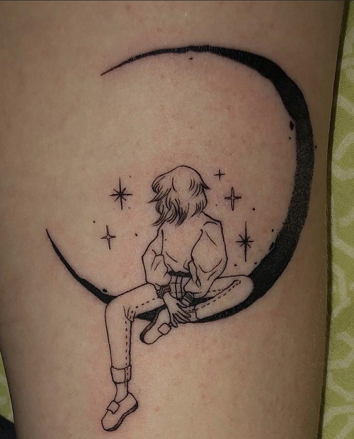 Fine Line Art tattoo 1