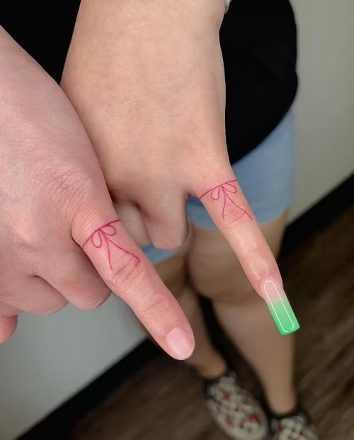 women Red Ink Tattoo 6