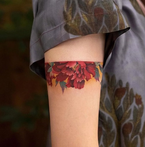 Floral wreath Tattoo Designs