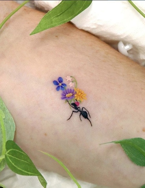 Minimal Floral Tattoo Designs 2