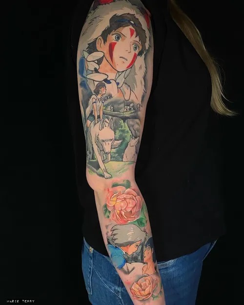 Stunning Girl Sleeve Tattoo Ideas 5
