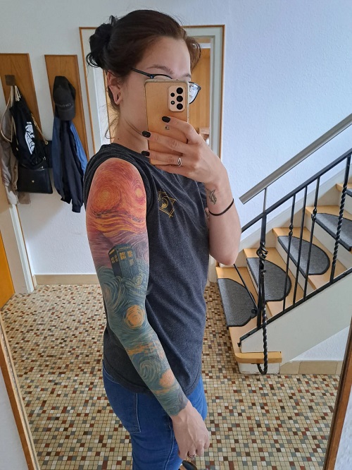 Girl Sleeve Tattoo 5