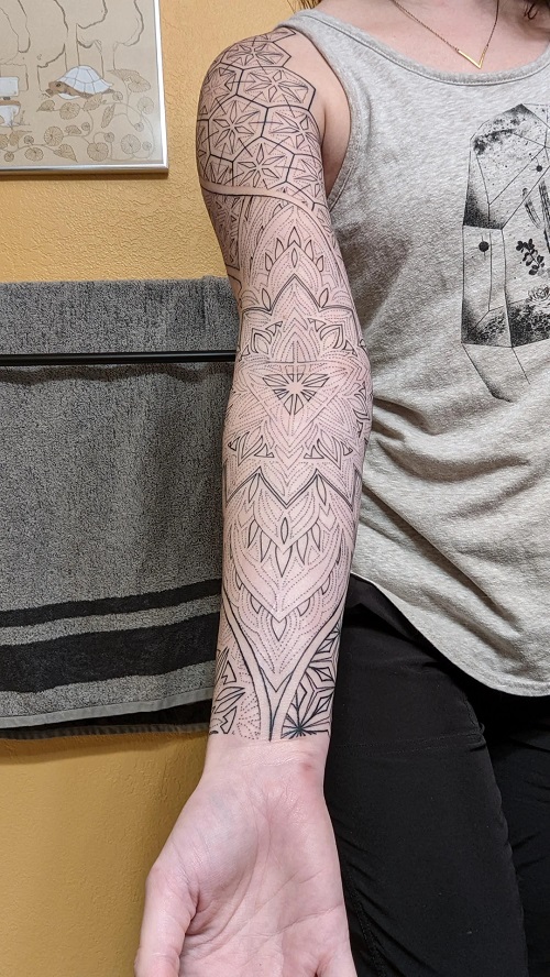 Stunning Girl Sleeve Tattoo Ideas