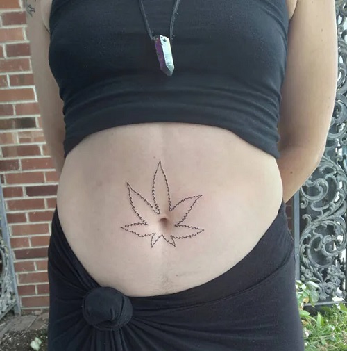 men Belly Button Tattoo 2