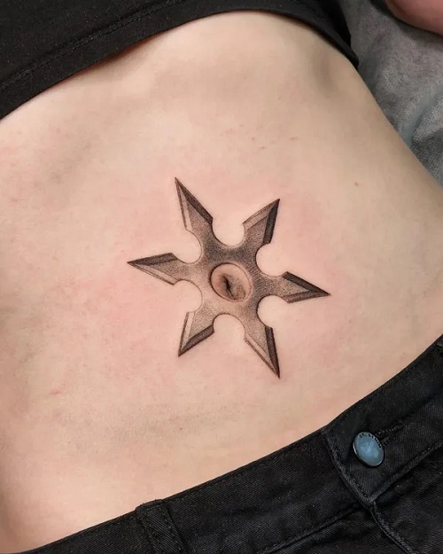 Women Belly Button Tattoo 4