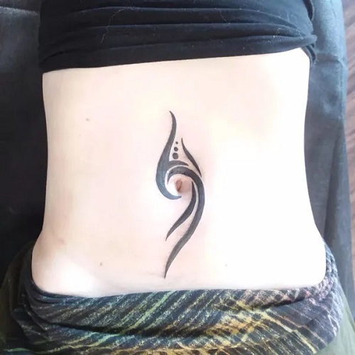 Women Belly Button Tattoo 5