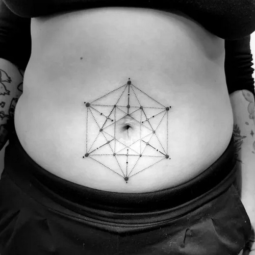 Beautiful Women Belly Button Tattoo Ideas